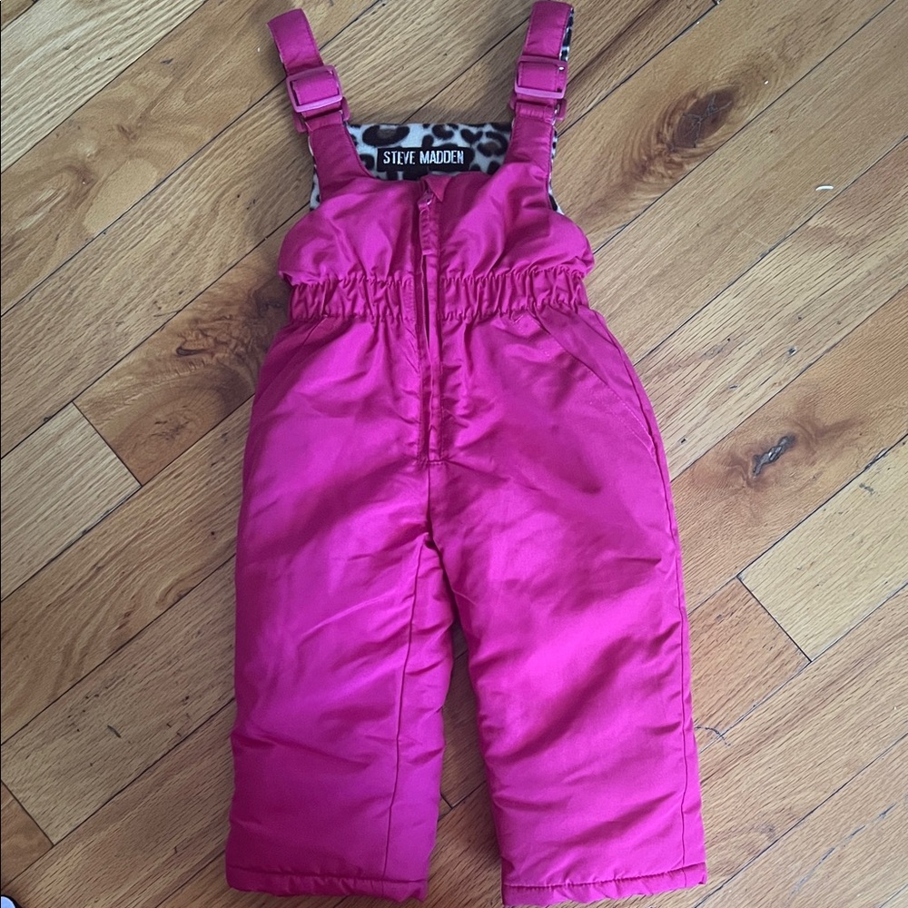 Steve Madden Fuchsia Kids Snow bibs